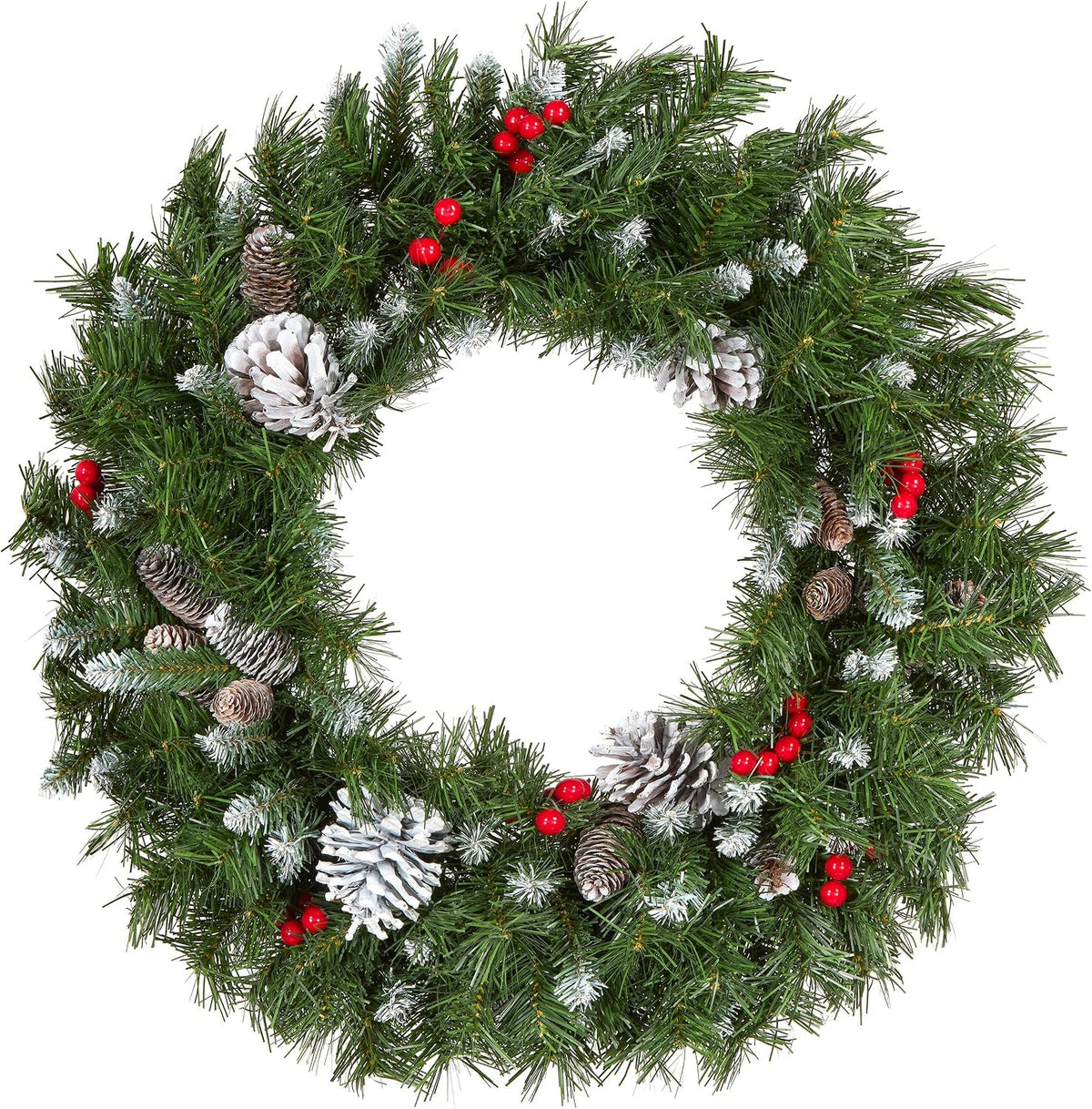 24in Unlit Frosted Berry Artificial Christmas Wreath